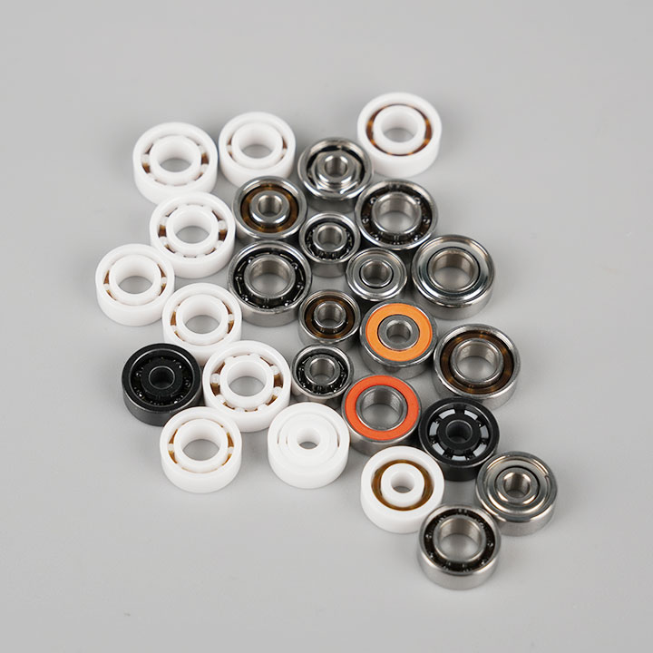 Stainless steel angular contact hybrid ceramic ball bearing